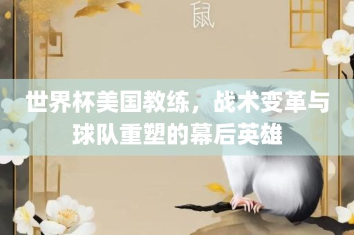 世界杯美国教练，战术变革与球队重塑的幕后英雄