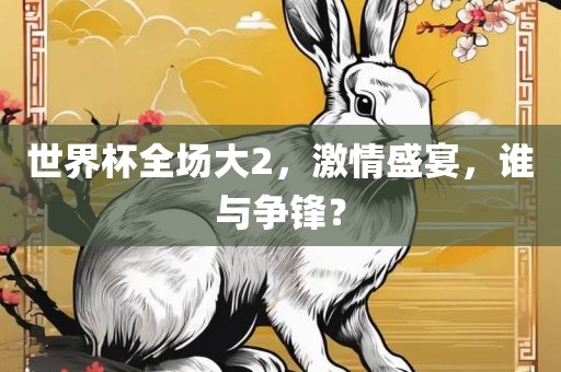 世界杯全场大2，激情盛宴，谁与争锋？