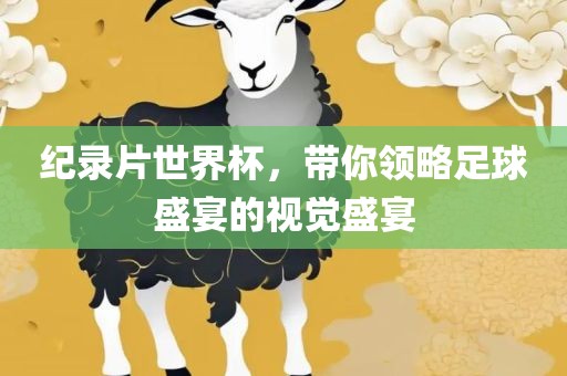 纪录片世界杯，带你领略足球盛宴的视觉盛宴
