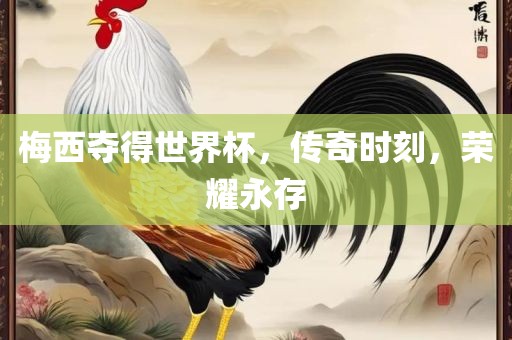 梅西夺得世界杯，传奇时刻，荣耀永存