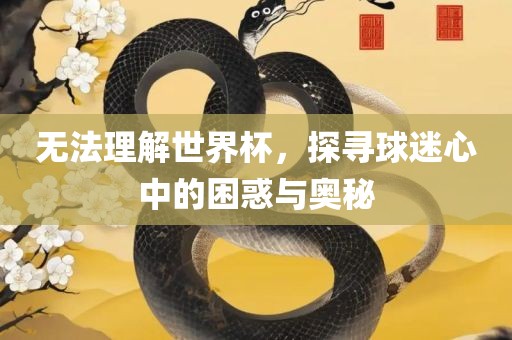 无法理解世界杯，探寻球迷心中的困惑与奥秘