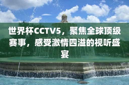 世界杯CCTV5，聚焦全球顶级赛事，感受激情四溢的视听盛宴