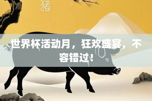 世界杯活动月，狂欢盛宴，不容错过！
