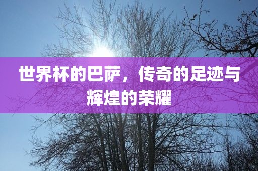 世界杯的巴萨，传奇的足迹与辉煌的荣耀