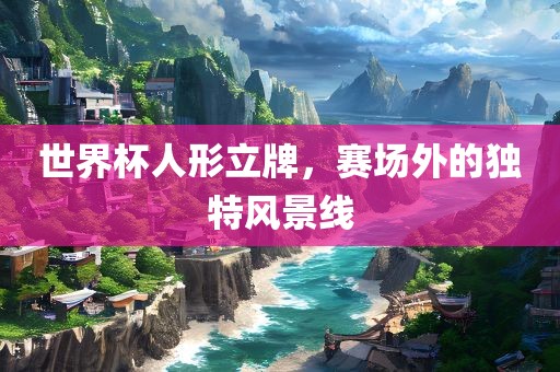 世界杯人形立牌，赛场外的独特风景线