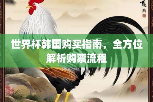 世界杯韩国购买指南，全方位解析购票流程