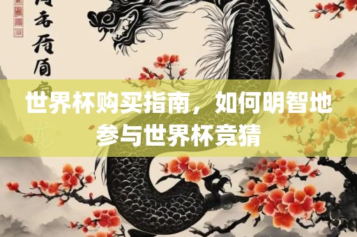 世界杯购买指南，如何明智地参与世界杯竞猜