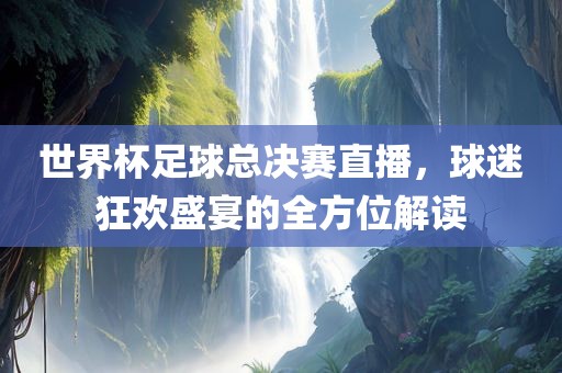 世界杯足球总决赛直播，球迷狂欢盛宴的全方位解读