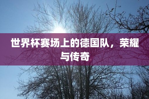 世界杯赛场上的德国队，荣耀与传奇