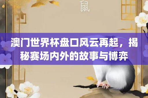 澳门世界杯盘口风云再起，揭秘赛场内外的故事与博弈