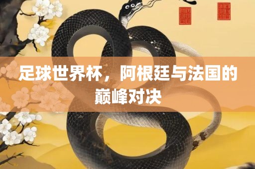 足球世界杯，阿根廷与法国的巅峰对决