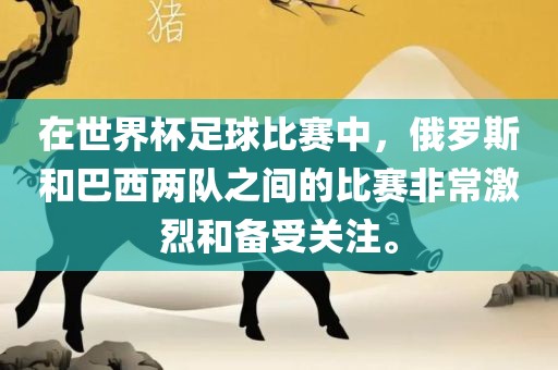 在世界杯足球比赛中，俄罗斯吉安市靖泰电力工程有限公司和巴西两队之间的比赛非常激烈和备受关注。