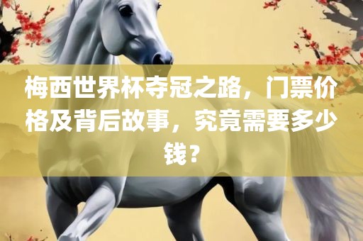 梅西世界杯夺冠之路，门票价格及背后故事，究竟需要多少钱？