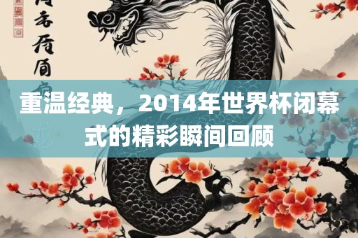 重温经典，2014年世界杯闭幕式的精彩瞬间回顾