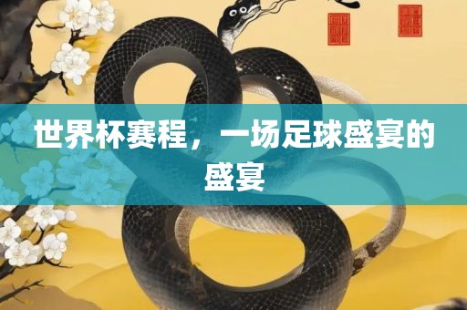 世界杯赛程，一场足球盛宴的盛宴
