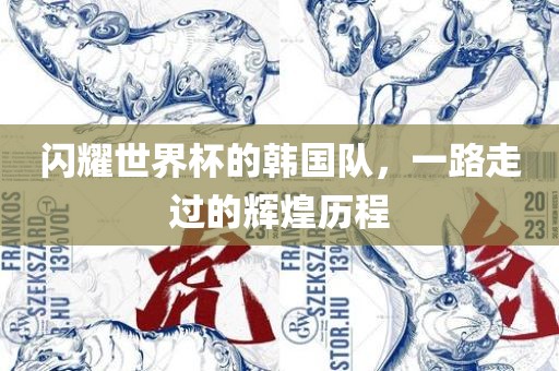 闪耀世界杯的韩国队，一路走过的辉煌历程