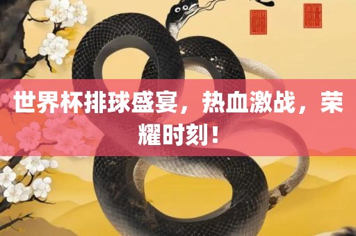 世界杯排球盛宴，热血激战，荣耀时刻！