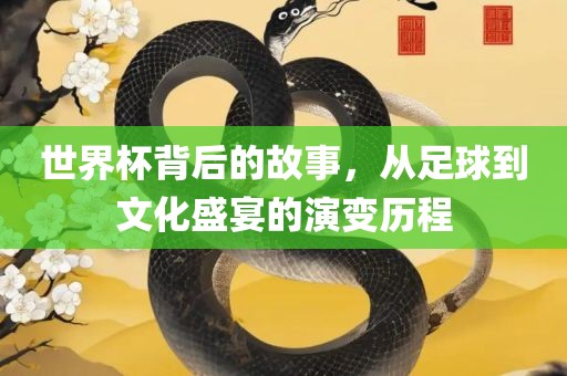 世界杯背后的故事，从足球到文化盛宴的演变历程
