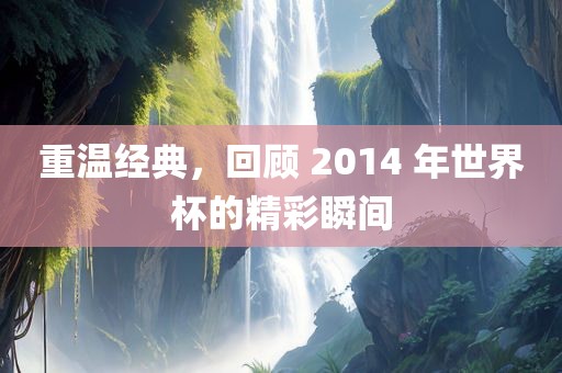 重温经典，回顾 2014 年世界杯的精彩瞬间