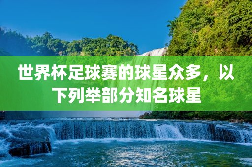 世界杯足球赛的球星众多，以下列举部分知名球星