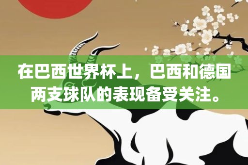 在巴西世界杯上，巴西和德国两支球队的表现备受关注。