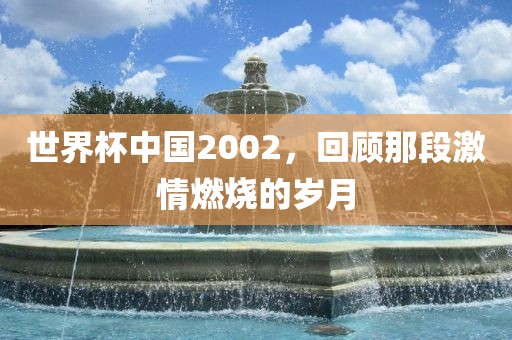 世界杯中国2002，回顾那段激情燃烧的岁月