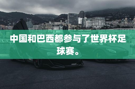 中国和巴西都参与了世界杯足球赛。