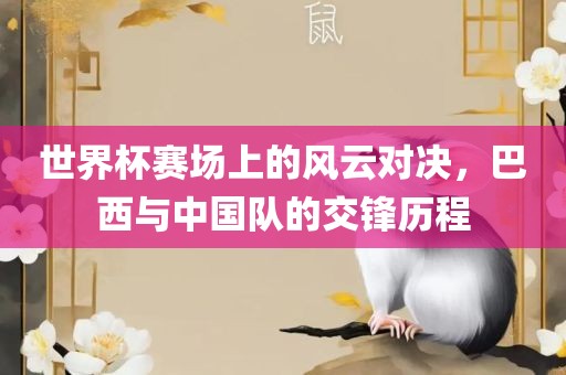 世界杯赛场上的风云对决，巴西与中国队的交锋历程