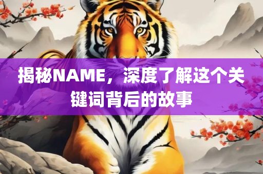 揭秘NAME，深度了解这个关键词背后的故事
