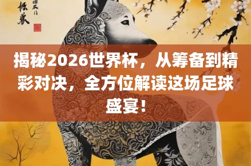 揭秘2026世界杯，从筹备到精彩对决，全方位解读这场足球盛宴！