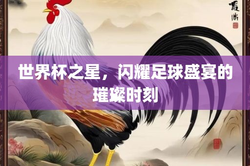 世界杯之星，闪耀足球盛宴的璀璨时刻