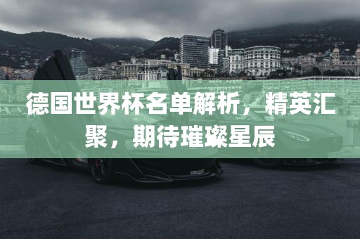 德国世界杯名单解析，精英汇聚，期待璀璨星辰