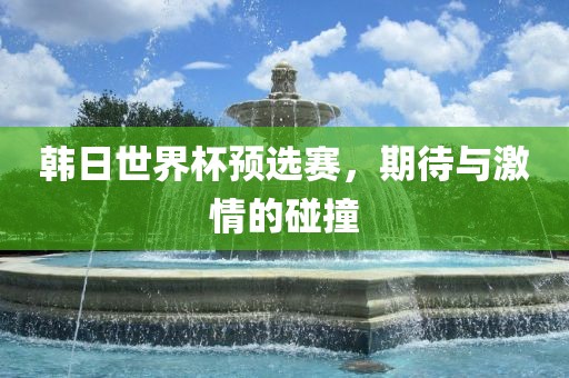 韩日世界杯预选赛，期待与激情的碰撞