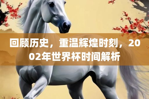 回顾历史，重温辉煌时刻，2002年世界杯时间解析