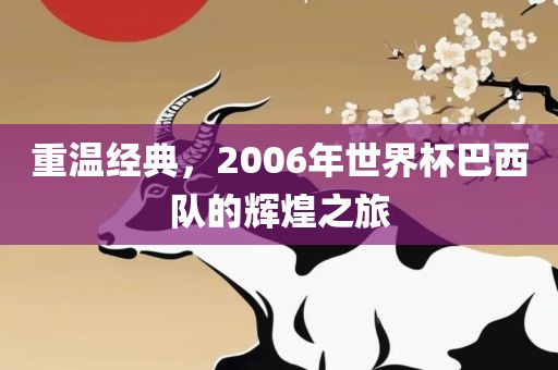 重温经典，2006年世界杯巴西队的辉煌之旅