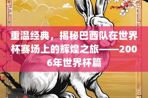 重温经典，揭秘巴西队在世界杯赛场上的辉煌之旅——2006年世界杯篇