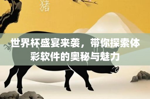 世界杯盛宴来袭，带你探索体彩软件的奥秘与魅力