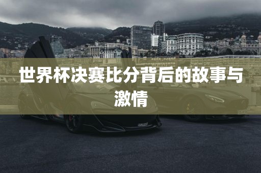 世界杯决赛比分背后的故事与激情