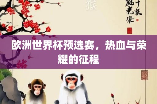 欧洲世界杯预选赛，热血与荣耀的征程