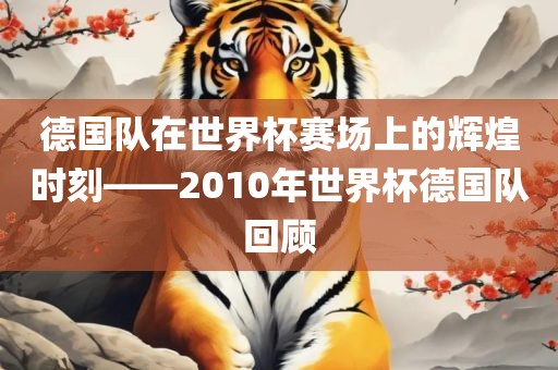 德国队在世界杯赛场上的辉煌时刻——2010年世界杯德国队回顾