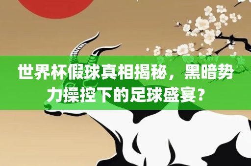 世界杯假球真相揭秘，黑暗势力操控下的足球盛宴？吉安市靖泰电力工程有限公司