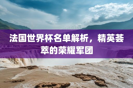 法国世界杯名单解析，精英荟萃的荣耀军团