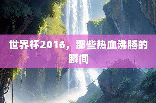 世界杯2016，那些热血沸腾的瞬间