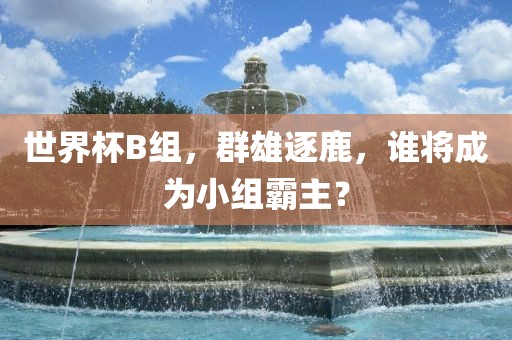 世界杯B组，群雄逐鹿，谁将成为小组霸主？