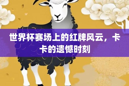 世界杯赛场上的红牌风云，卡卡的遗憾时刻