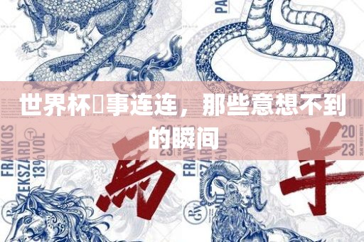 世界杯囧事连连，那些意想不到的瞬间