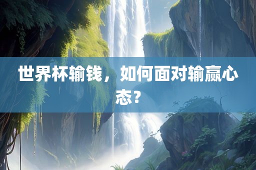 世界杯输钱，如何面对输赢心态？