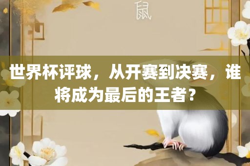 世界杯评球，从开赛到决赛，谁将成为最后的王者？