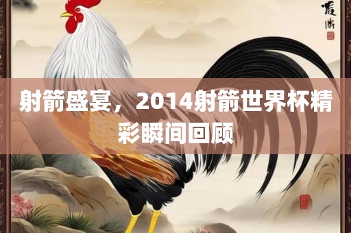 射箭盛宴，2014射箭世界杯精彩瞬间回顾