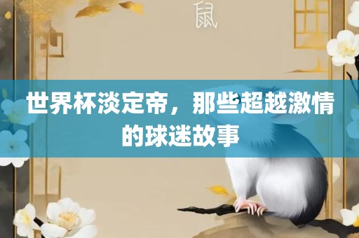 世界杯淡定帝，那些超越激情的球迷故事